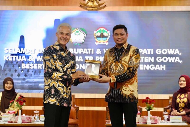 Bupati Gowa, Adnan Purichta Ichsan, Bersama dengan Gubernur Jawa Tengah, Ganjar Pranowo, Kamis 22 Juni 2023