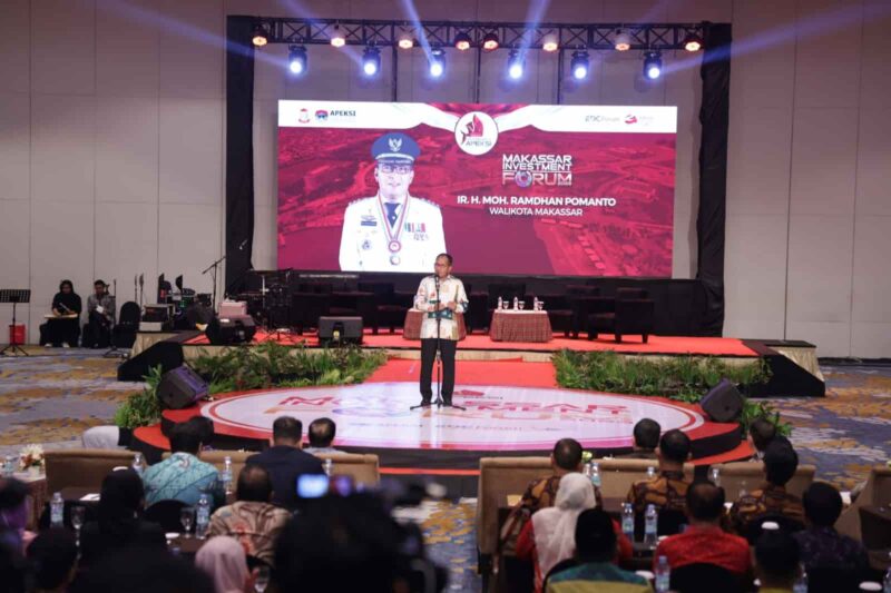 Wali Kota Makassar, Ir. Moh. Ramdhan Pomanto, Menghadiri Makassar Investment Forum (MIF) APEKSI, di Hotel Claro, Jum'at 14 Juli 2023