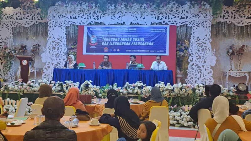 Legislator DPRD Kota Makassar, Sangkala Saddiko, Gelar Sosialisasi Perda Nomor 2 Tahun 2016, di Hotel Sarison, Sabtu 24 Juni 2023
