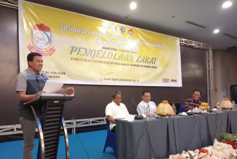Legislator DPRD Kota Makassar, Andi Nurhaldin NH, Gelar Sosialisasi Perda Nomor 5 Tahun 2006, di Hotel Horison, Jumat 30 Juni 2023
