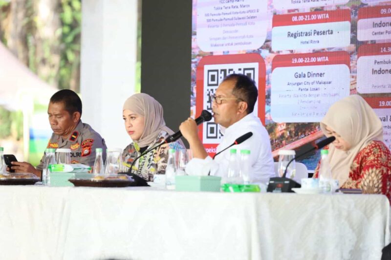 Wali Kota Makassar, Ir. Moh. Ramdhan Pomanto, Saat Mematangkan Persiapan Event Youth City Changers Rangkaian Kegiatan Rakernas APEKSI XVI, di Tokka Tena Rata, Kabupaten Maros, Minggu 9 Juli 2023