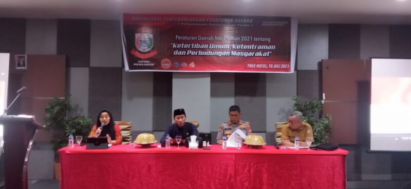 Legislator DPRD Kota Makassar, Anton Paul Goni, Menggelar Sosialisasi Perda Nomor 7 Tahun 2021, di Hotel Tree, Senin 10 Juli 2023