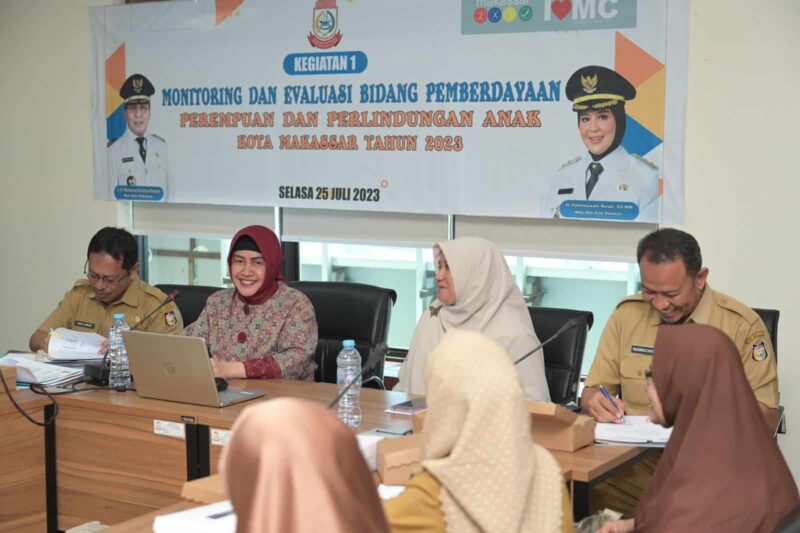 Ketua TP PKK Kota Makassar, Indira Yusuf Ismail, Menjadi Narasumber Kegiatan Monitoring dan Evaluasi PPPA, Selasa 25 Juli 2023