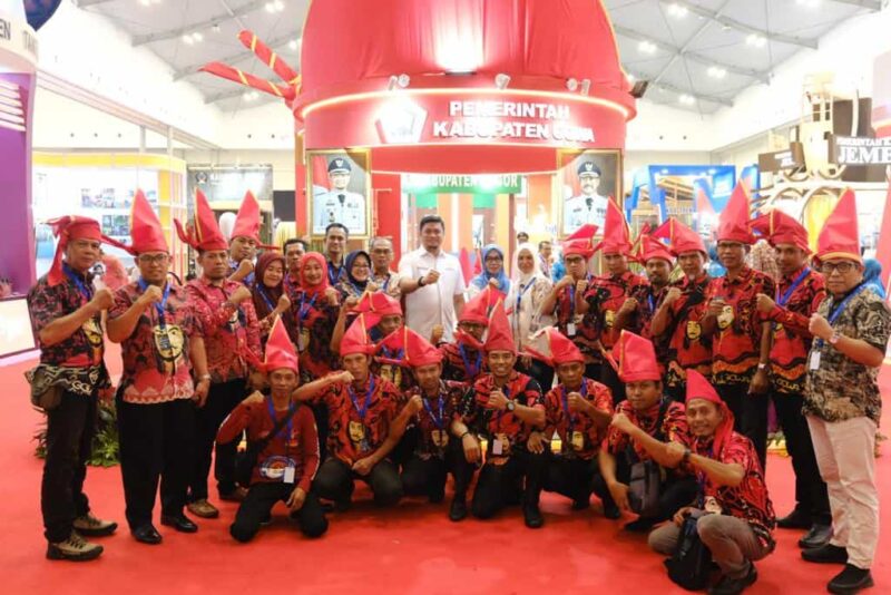 Bupati Gowa, Adnan Purichta Ichsan, Menghadiri Penutupan APKASI Otonomi Expo, di Hall 3 Indonesia Convention Exhibition BSD City, Kabupaten Tangerang, Banten, Sabtu 22 Juli 2023