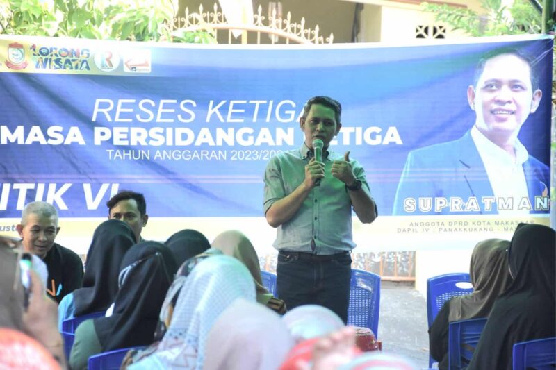 Legislator DPRD Kota Makassar, Supratman, Gelar Reses di Bonto Makkio, Kecamatan Manggala, Sabtu 5 Agustus 2023