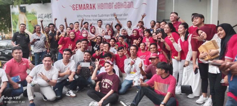 Whiz Prime Hotel Sudirman dan Whiz Prime Hotel Hasanuddin Makassar, Gelar Lomba Kemerdekaan dengan Jurnalis dari Persatuan Wartawan Indonesia (PWI) Sulsel, Jum'at 18 Agustus 2023