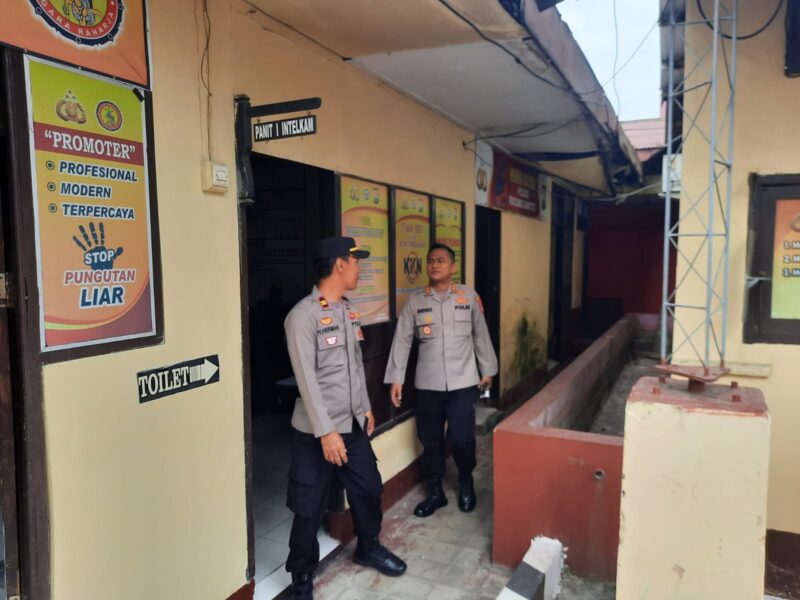 Kapolres Pinrang AKBP Andiko Wicaksono,S.I.K sidak tiga Polsek Jajaran