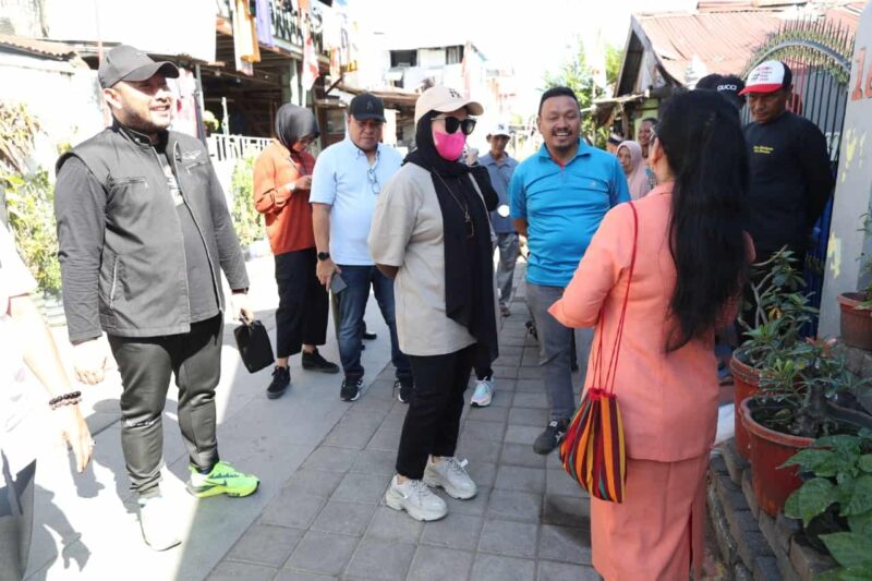 Wakil Wali Kota Makassar, Fatmawati Rusdi, Mengunjungi Lorong Wisata Canbera dan Caterine, Sabtu 5 Agustus 2023