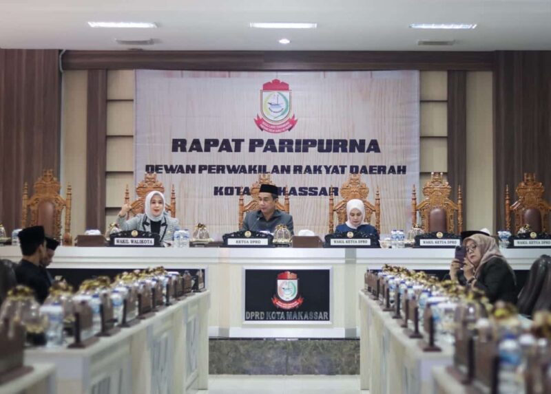 Wakil Wali Kota Makassar, Fatmawati Rusdi, Menghadiri Rapat Paripurna Ranperda Penyelenggaraan Kota Layak Anak, Jum'at 1 September 2023