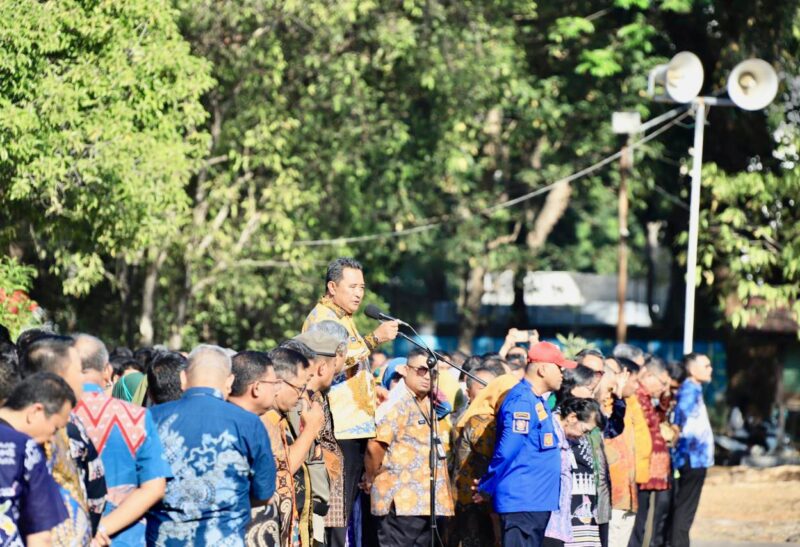Pejabat Gubernur Sulsel Baktiar Baharuddin Apel bersama dilingkungan ASN di Kantor Gubernur Sulsel Kamis 7 September 2023