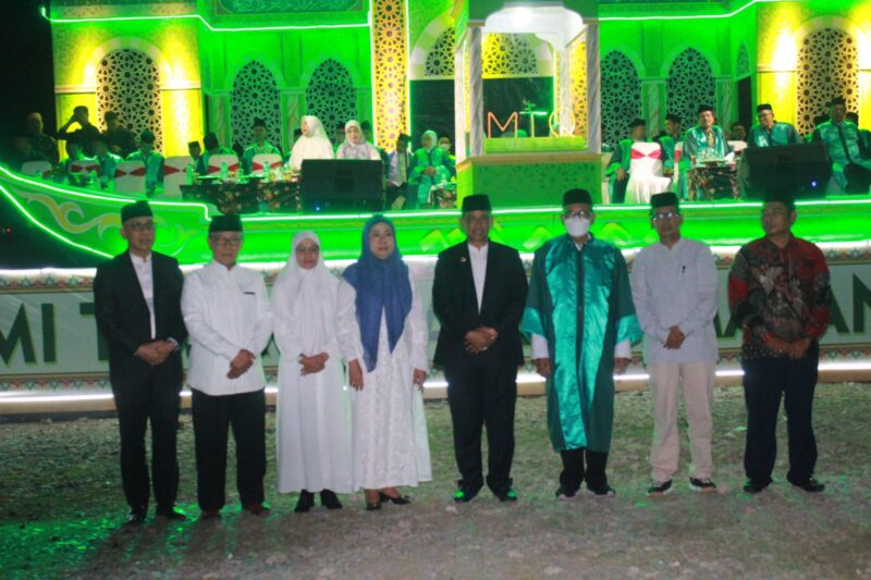 Bupati Wajo, Amran Mahmud menghadiri dan membuka pelaksanaan Musabaqah Tilawatil Qur’an (MTQ) ke XXXIV Tingkat Kabupaten Wajo di Lapangan Batara, Bumi Tosagenae, Kecamatan Belawa, Sabtu (23/9/2023)