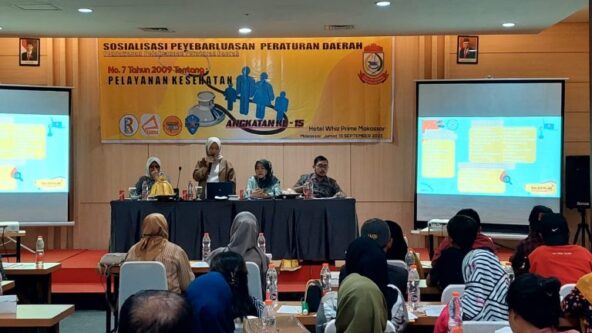 Legislator DPRD Kota Makassar, Hj. Nurul Hidayat, Menggelar Sosialisasi Perda Nomor 7 Tahun 2009, di Hotel Whize Prime Hotel, Jumat 15 September 2023