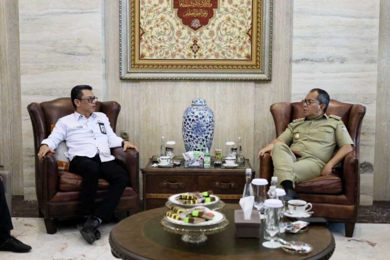 Wali Kota Makassar, Ir. Moh. Ramdhan Pomanto, Menerima Kunjungan Kepala Ombudsman Sulawesi Selatan, di Kediaman Pribadinya, Jalan Amirullah, Senin 30 Oktober 2023