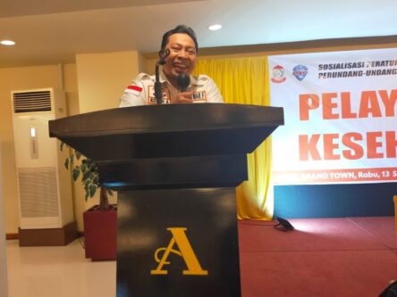 Legislator DPRD Kota Makassar, Anwar Faruq, Menggelar Sosialisasi Perda Nomor 7 Tahun 2009, di Hotel Grand Asia, Rabu 13 September 2023