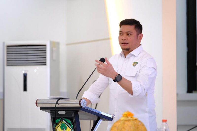 Bupati Gowa, Adnan Purichta Ichsan, Saat Membuka Forum Konsultasi Publik Rancangan Awal Rencana Pembangunan Jangka Panjang Daerah Kabupaten Gowa Tahun 2024-2025, di Baruga Tinggimae, Rujab Bupati Gowa, Rabu 10 Januari 2024