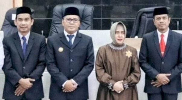 Ketua DPRD Kota Makassar, Rudianto Lallo, Bersama dengan Wali Kota Danny Pomanto dan Pj Sekda Firman Pagarra