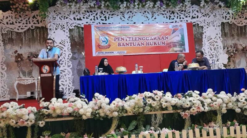 Legislator DPRD Kota Makassar, Andi Suharmika, Menggelar Sosialisasi Perda tentang Penyelenggaraan Bantuan Hukum, du Hotel Sarison, Minggu 4 Februari 2024
