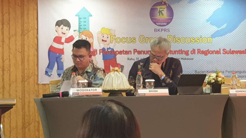 Badan Kerjasama Pembangunan Regional Sulawesi (BKPRS) menggelar Forum Grup Diskusi soal Stunting dengan Tema Strategi Percepatan Penurunan Stunting Regional Sulawesi