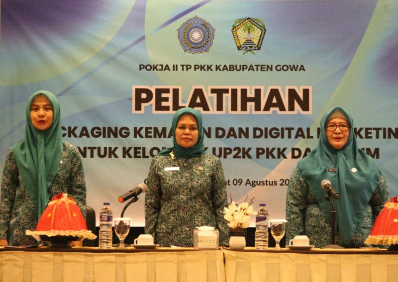 Kelompok UP2K PKK Gowa Dilatih Perbaikan Kemasan Produk di Era Digital