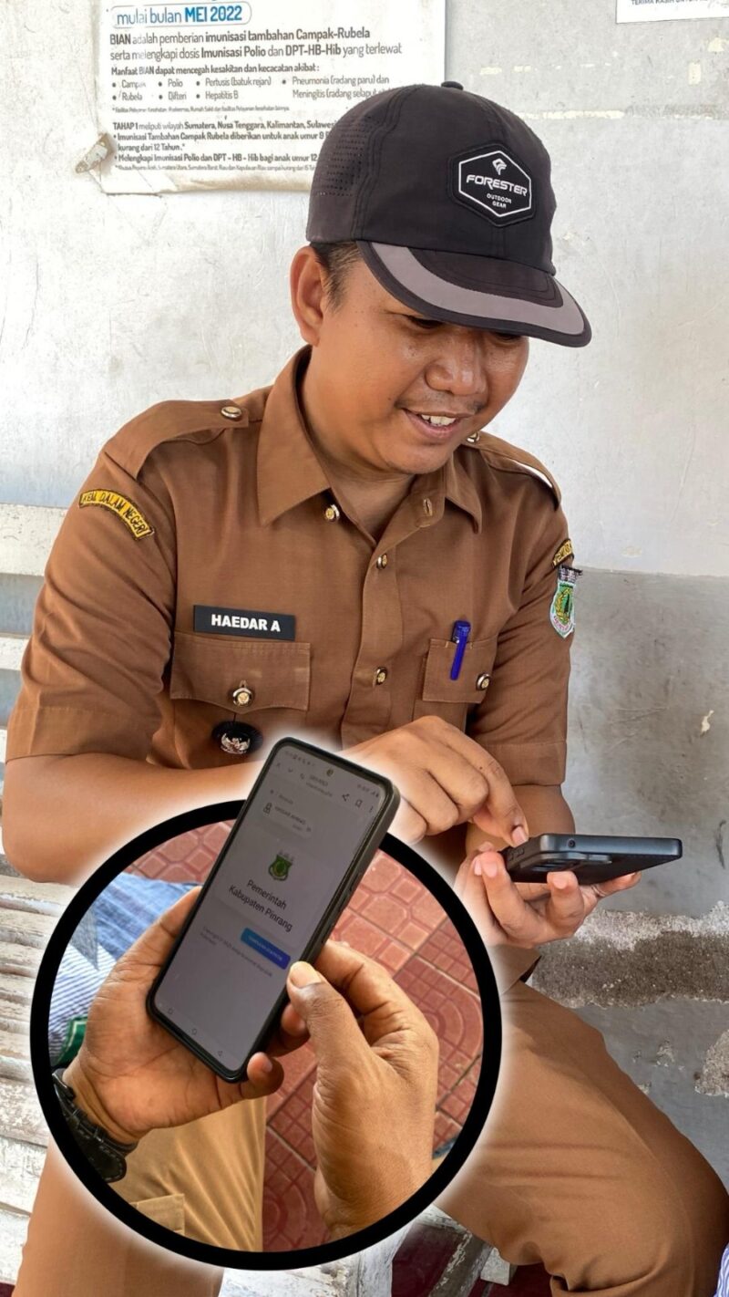 Kepala Desa Padakkalawa Haedar Ahmad
