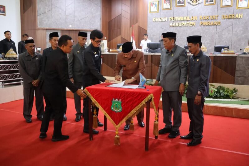 enandatanganan Nota Kesepakatan Rancangan Awal Rencana Pembangunan Jangka Menengah Daerah (RPJMD) Kabupaten Pinrang