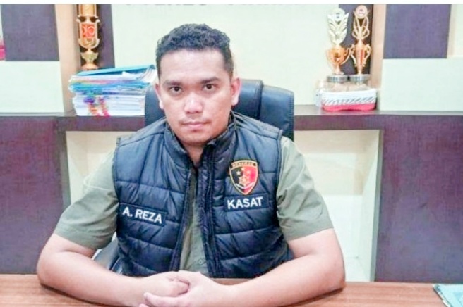 Kasat Reskrim polres Pinrang, Iptu Andi Reza Pahlawan