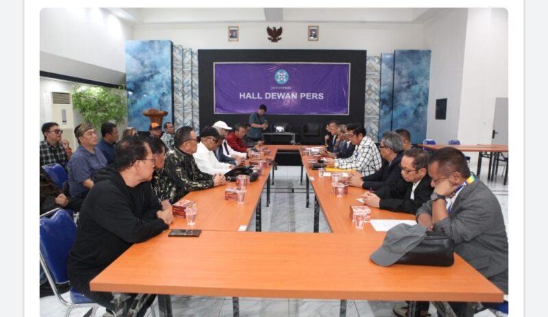 Suasana rapat panitia SC Kongres PWI