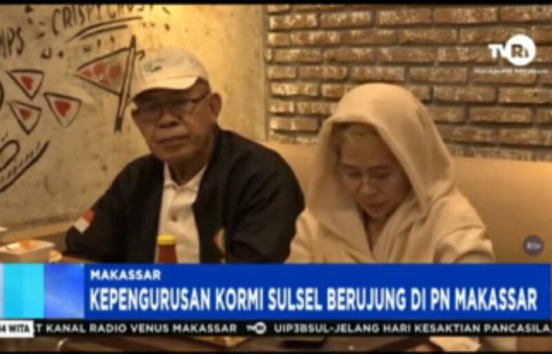 Pengurus KORMI Sulsel hasil Musprov, Dr. Andi Nurhikmah Daeng Cora saat memberikan keterangan terkait penunjukan PAW KORMI pasca Musprov. (ist)