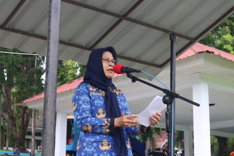 Sekretaris Daerah Kabupaten Wajo, Hj. Armayani memimpin Upacara Hari Kebangkitan Nasional (Harkitnas) ke-118.