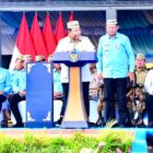 Presiden RI Prabowo Subianto hadiri puncak kegiatan Pekan Nasional (PENAS) Petani dan Nelayan XVII Tahun 2026 yang berlangsung di kawasan GORR David-Tony, Limboto, Kabupaten Gorontalo.