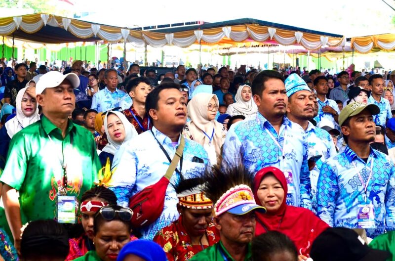 Berbagai peserta dari luar daerah hadir pada pelaksanaan PENAS Petani dan Nelayan XVII di Kabupaten Gorontalo.