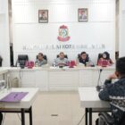 Rapat Koordinasi dan Kunjungan Lapangan Proyek Strategis Pemerintah Kota Makassar bersama Kasatgas Korsup Wilayah IV KPK, Tri Budi Rahmanto, beserta rombongan di Balai Kota Makassar, Jumat (31/7/2026)