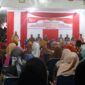 Bupati Pinrang H.A Irwan Hamid di dampingi Forkopimda, memberikan sambutan dalam rangka  malam ramah tamah bersama tokoh masyarakat, para veteran yang tergabung dalam LVRI, Wredatama dan Warakawuri, serta anggota Paskibraka.