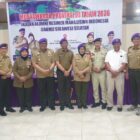 Ketua DPP IARMI Sulsel terpilih, La Kanna, SH, MH berfoto bersama dengan mantan Ketua IARMI, H.Bahar Ngitung, MBA yang didampingi anggota peserta Musprov dari berbagai kabupaten kota di Sulsel.