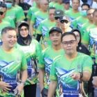 Peringati Hari Jadi Sulsel ke-357, Wabup Takalar Ikuti Jalan Sehat Anti Mager di Makassar