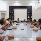 Sekretaris Daerah Kabupaten Pinrang, A. Calo Kerrang,  memimpin rapat persiapan menghadap pekan olahraga Provinsi Sulawesi Selatan.